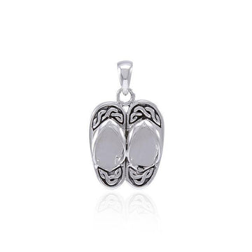 Celtic Knot Sandals Sterling Silver Pendant TPD4621 - Jewelry